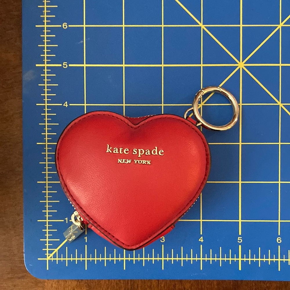 Kate Spade 3D Heart Coin purse NWOT